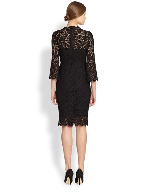 dolce gabbana black dress|dolce gabbana black lace dress.